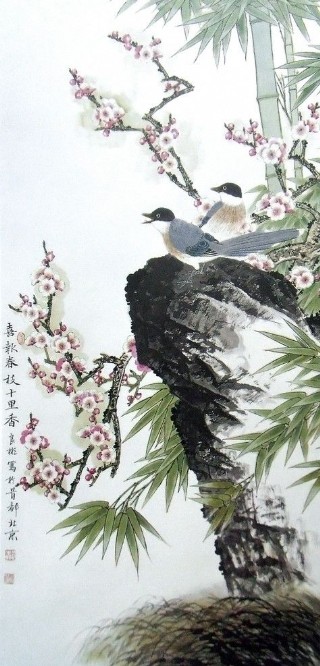 国画 山水 花鸟图片