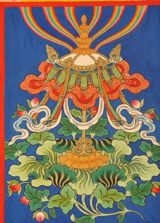 佛教吉祥供品 八吉祥之宝伞图片